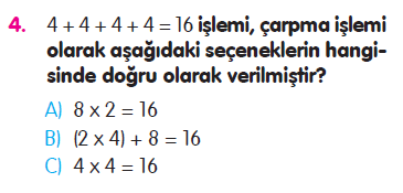 Doğal Sayılarla Çarpma İşlemi Testi