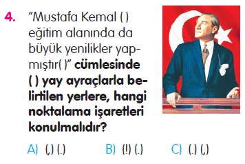 Paragraf - Cümle - Sözcükte Anlam - Noktalama İşaretleri Testi