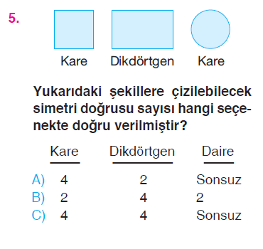 Uzamsal İlişkiler (Simetri) - Örüntü ve Süslemeler Testi