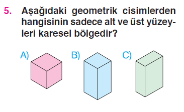 Geometrik Cisimler - Düzlemsel Şekiller Testi