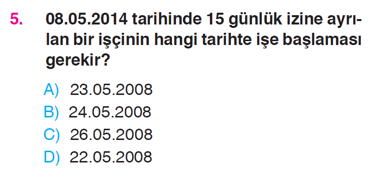 Zaman Ölçüleri Testi