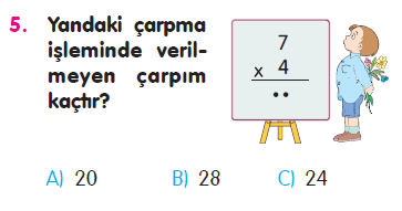 Doğal Sayılarla Çarpma İşlemi Testi