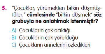Paragraf - İsimler - Sözcükte Anlam - Yazım Kuralları Testi