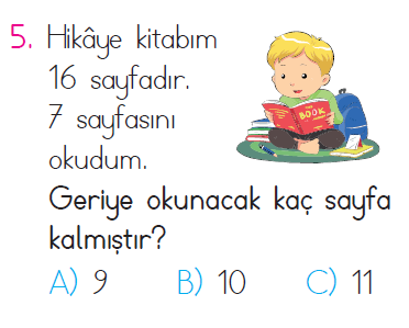 Çıkarma İşlemi Problemleri - 1 Testi