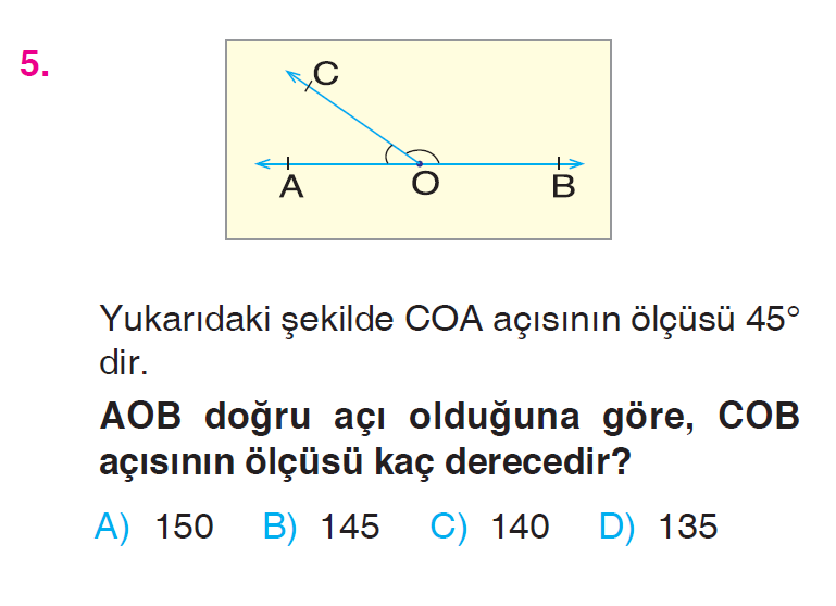 Geometride Temel Kavramlar Testi