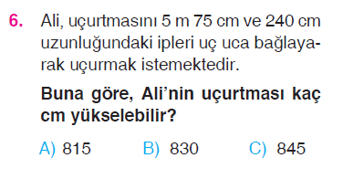 Uzunluk Ölçme Testi