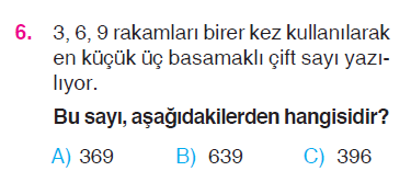 Örüntü - Tek ve Çift Sayılar - Romen Rakamları Testi