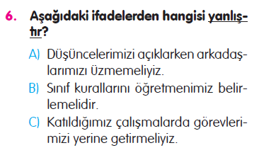 Okulumuzda Hayat - 1 Testi