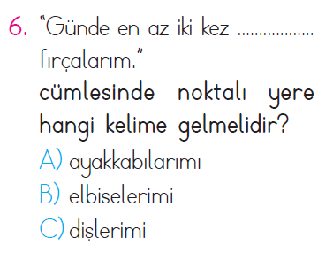 Sağlıklı Hayat - 1 Testi