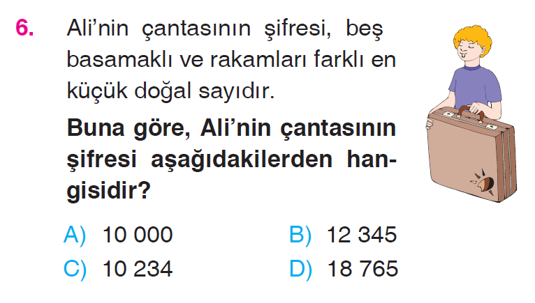 Doğal Sayılar - 2 Testi