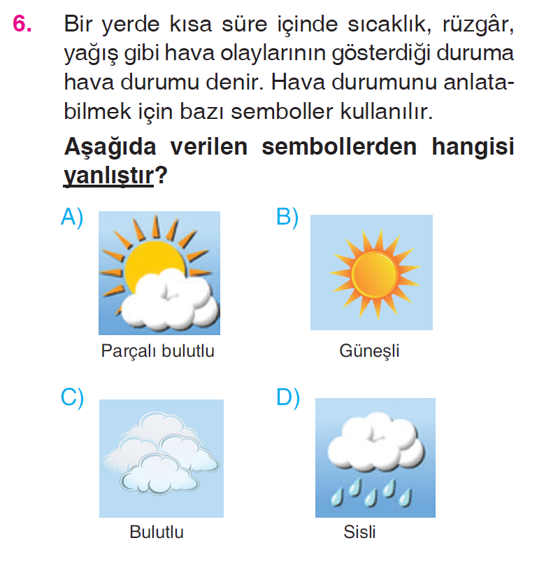 İnsanlar, Yerler ve Çevreler - 4 Testi