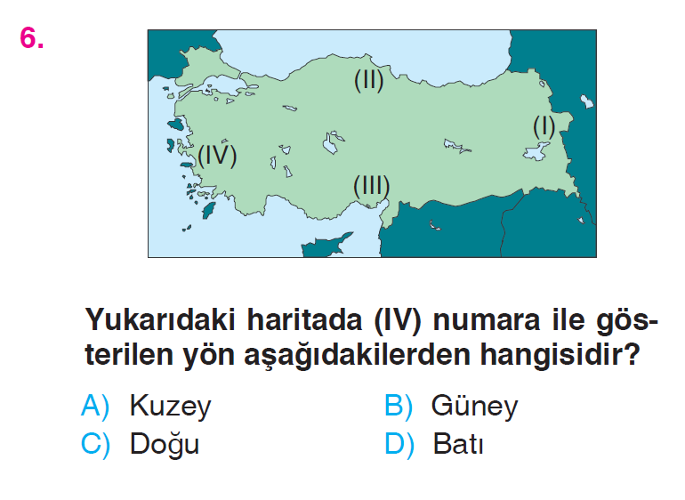 İnsanlar, Yerler ve Çevreler - 2 Testi