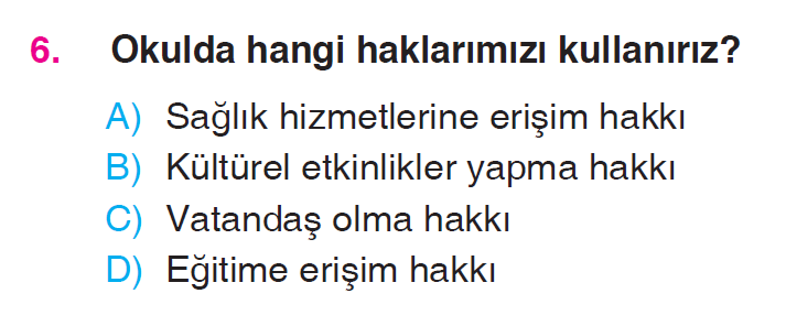 Etkin Vatandaşlık - 1 Testi