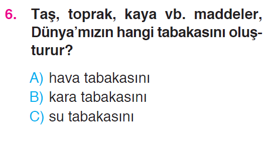 Gezegenimizi Tanıyalım Testi