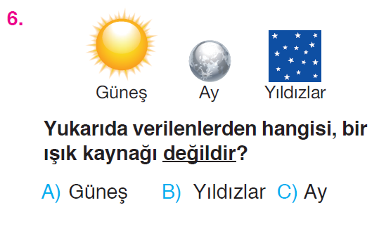 Çevremizdeki Işık ve Sesler - 1 Testi