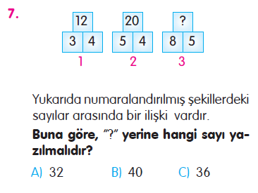 Doğal Sayılarla Çarpma İşlemi Testi