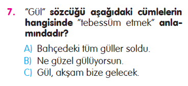 Paragraf - Noktalama İşaretleri - Yazım Kuralları - Sözcükte Anlam Testi