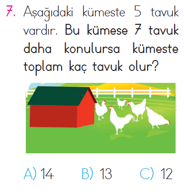 Doğal Sayılarda Toplama İşlemi - 1 Testi