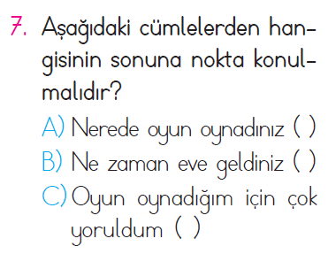 Anlama - Zıt Anlamlı Sözcükler - Noktalama İşaretleri - Yazım Kuralları - 2 Testi