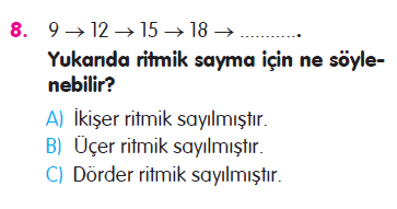 Ritmik Saymalar - Tek ve Çift Sayılar Testi