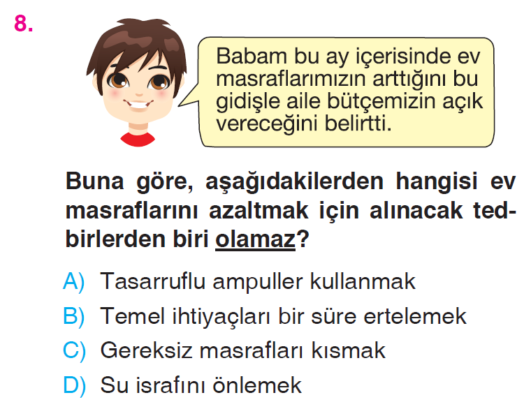 Üretim, Dağıtım ve Tüketim - 1 Testi