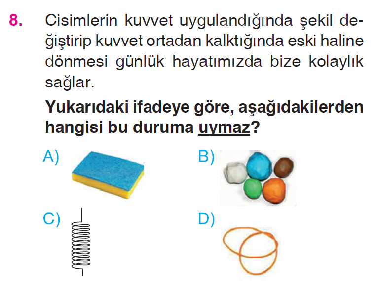 Kuvvetin Etkileri - Fiziksel Olaylar - 1 Testi