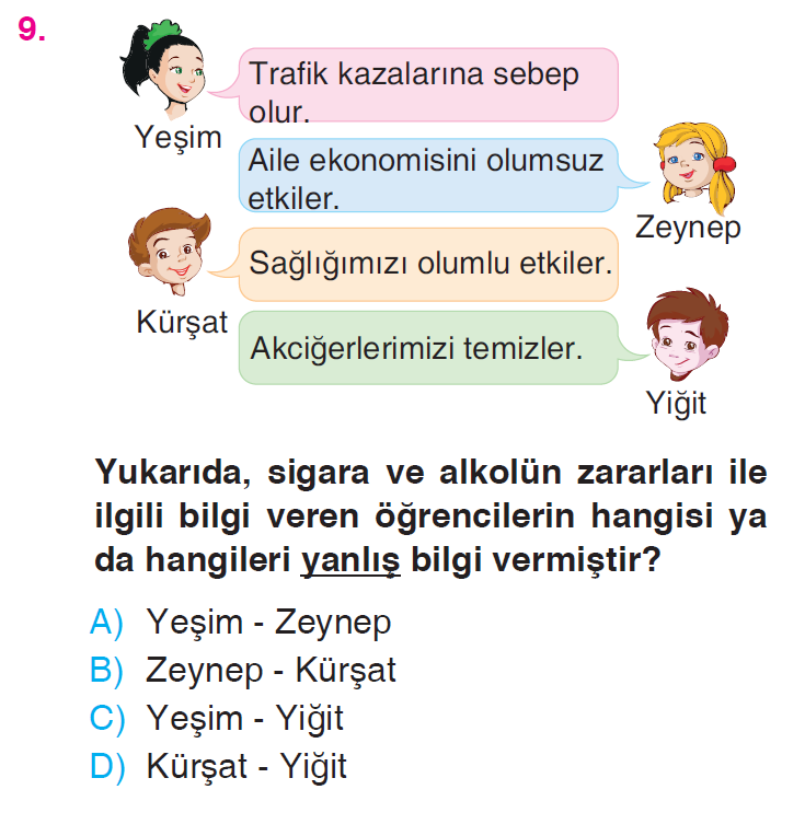 Besinlerimiz - 3 Testi