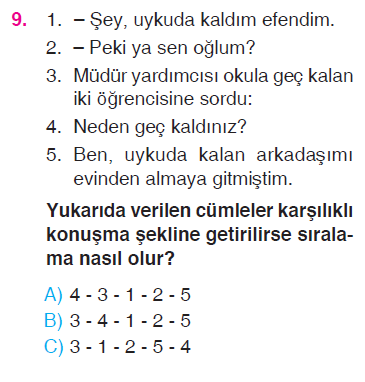Paragrafta Anlam - Şiir Yorumlama - İki Nokta - Oluş Sırası- İsimler Testi