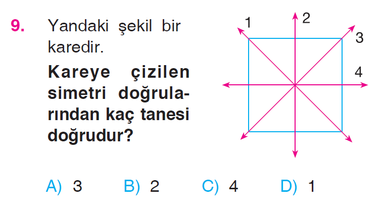 Uzamsal İlişkiler (Simetri) Testi