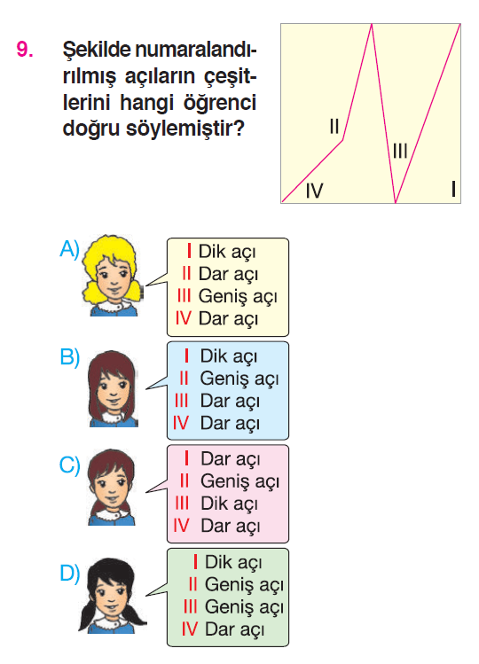 Geometride Temel Kavramlar Testi