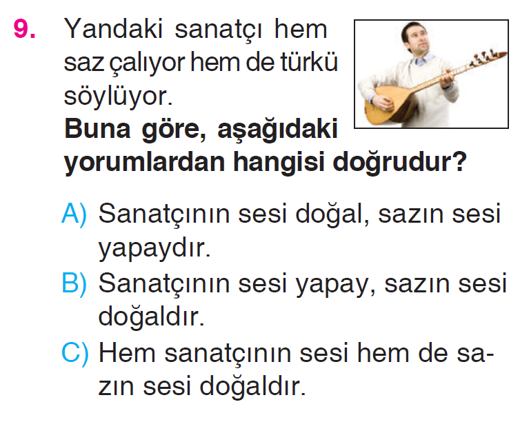 Çevremizdeki Işık ve Sesler - 3 Testi